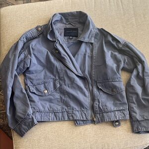 American Eagle Outfitters Blue Bomber Jacket